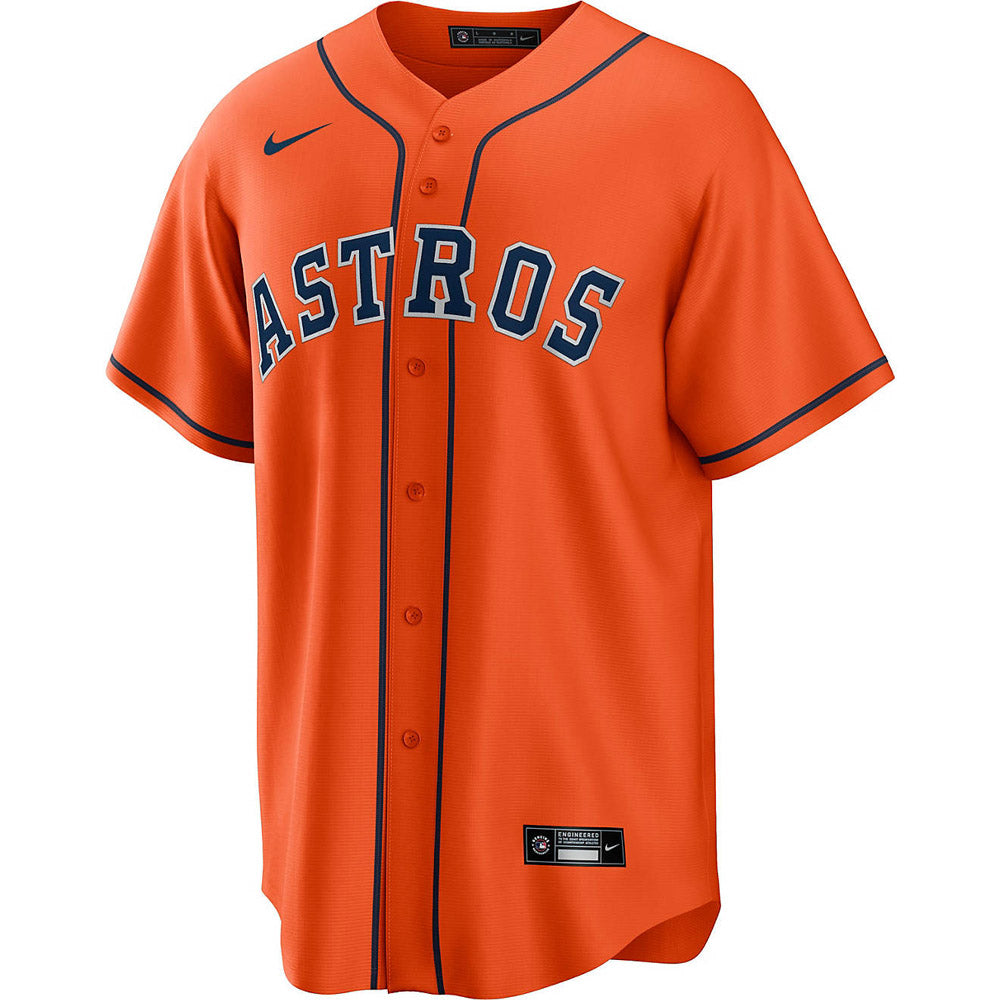 Men's Houston Astros Kyle Tucker Cool Base Replica Alternate Jersey - Orange