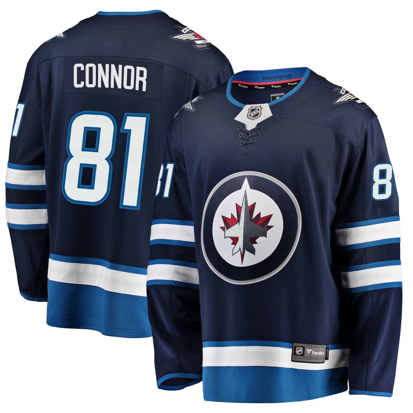 Kyle Connor Winnipeg Jets Fanatics Branded Breakaway Replica Jersey - Navy