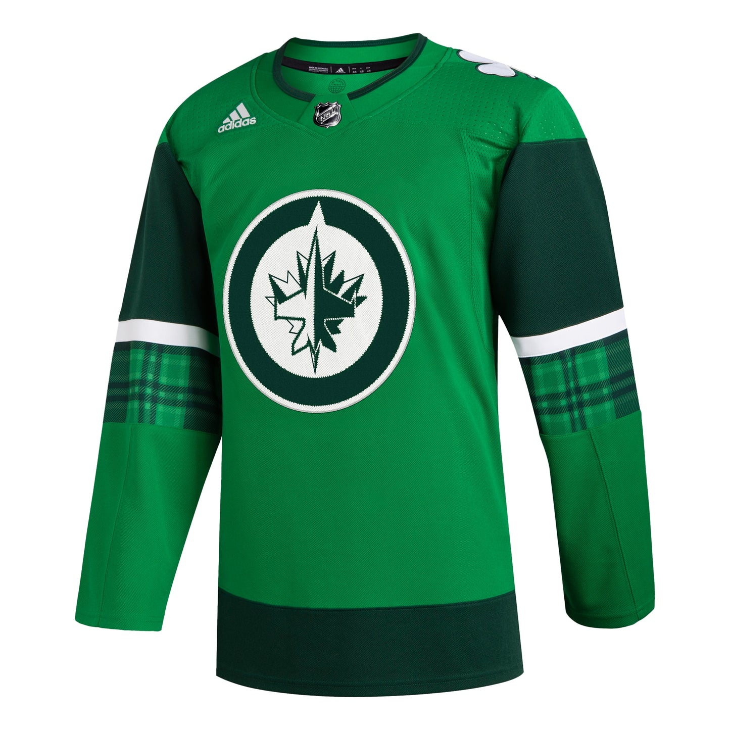 Winnipeg Jets adidas 2023 St. Patrick's Day Primegreen Authentic Jersey - Kelly Green